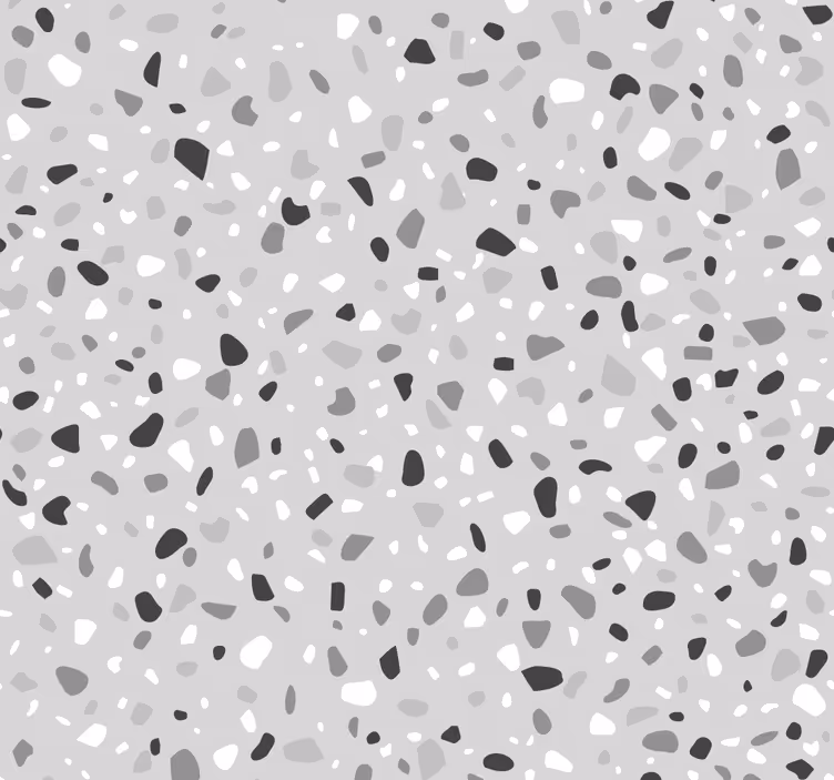 Gray terrazo stone wallpaper - TenStickers