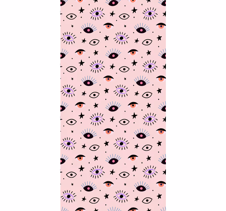 Eclectic Eye Motifs art wallpaper - TenStickers