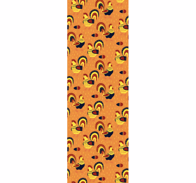 Rooster Pattern animals wallpaper - TenStickers