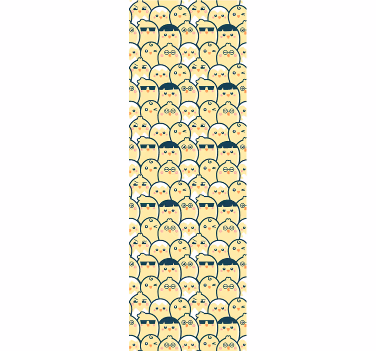 Cute Owls Pattern animals wallpaper - TenStickers