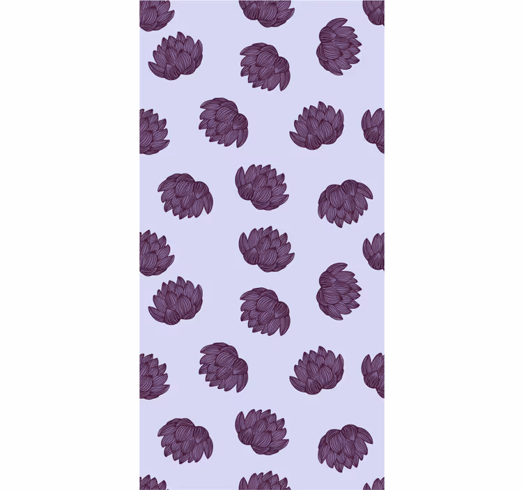 Floral Pattern Simplicity flowers wallpaper - TenStickers