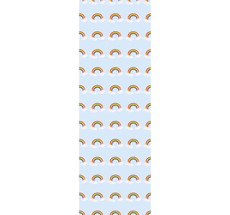 Colorful nice rainbow and clouds kid wallpaper - TenStickers