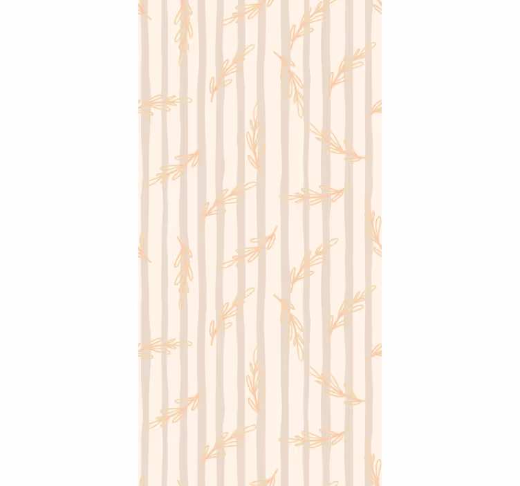 Bamboo Silhouettes leaves wallpaper - TenStickers