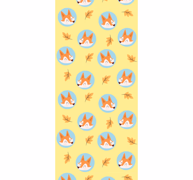 Autumn Fox Theme animals wallpaper - TenStickers
