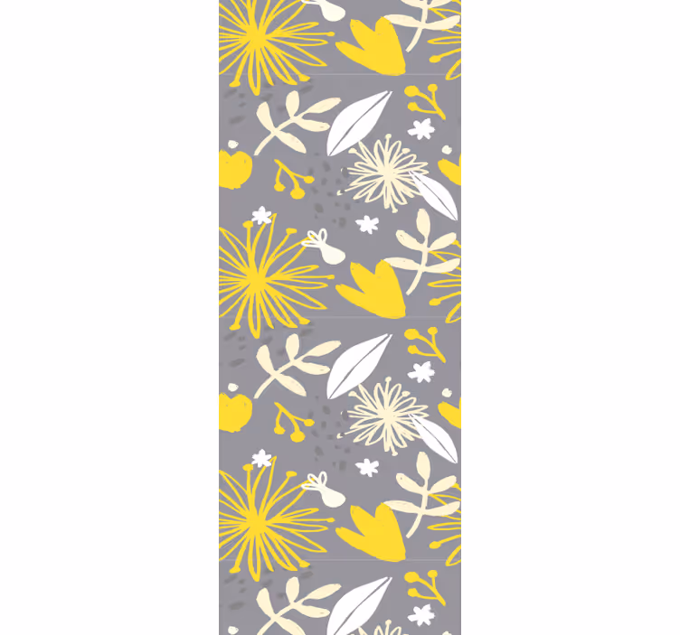 Pantone vintage floral wallpaper - TenStickers