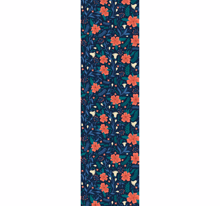 Floral Botanic Print flowers wallpaper - TenStickers