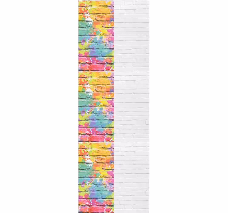 Colorful Brick Patterns bricks wallpaper - TenStickers