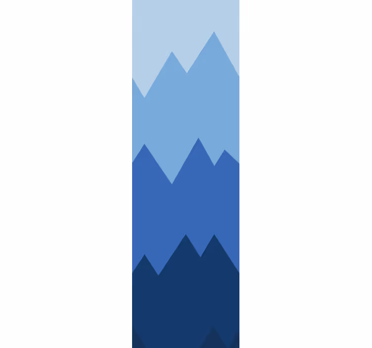 Mountain Peaks Pattern wallpaper geometric - TenStickers