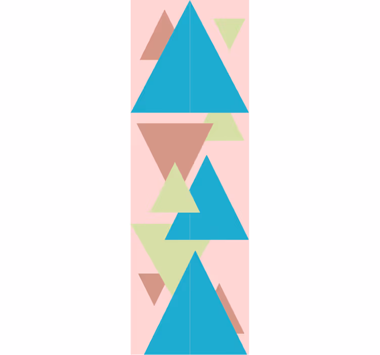 Geometric Shapes Mural wallpaper geometric - TenStickers