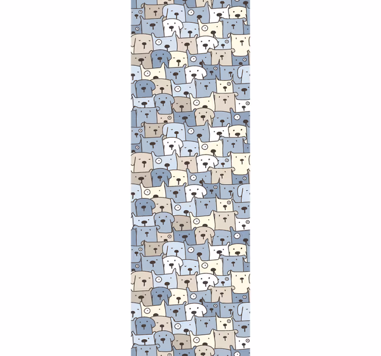 Cartoon Canines cute dog wallpaper - TenStickers