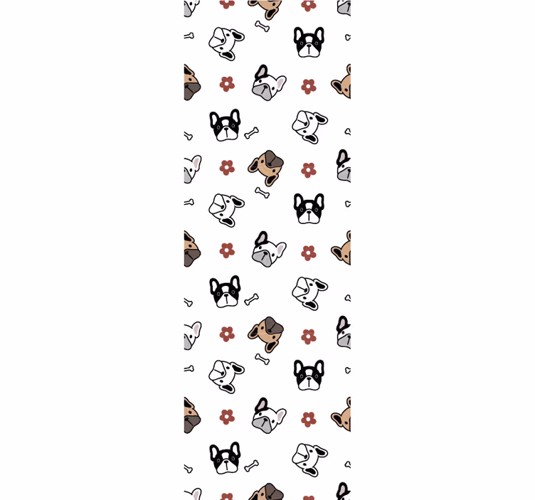 Canine Doodle Ensemble cute dog wallpaper - TenStickers