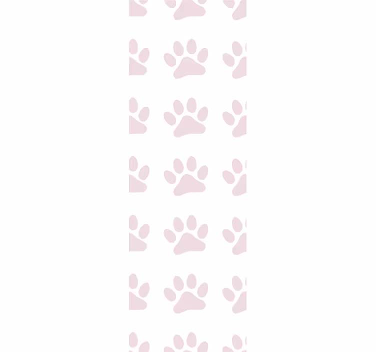 Paw Pattern Background nursery room wallpaper - TenStickers