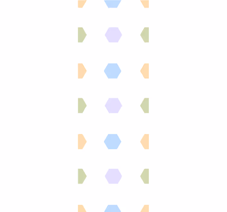 Pastel Hexagons wallpaper geometric - TenStickers