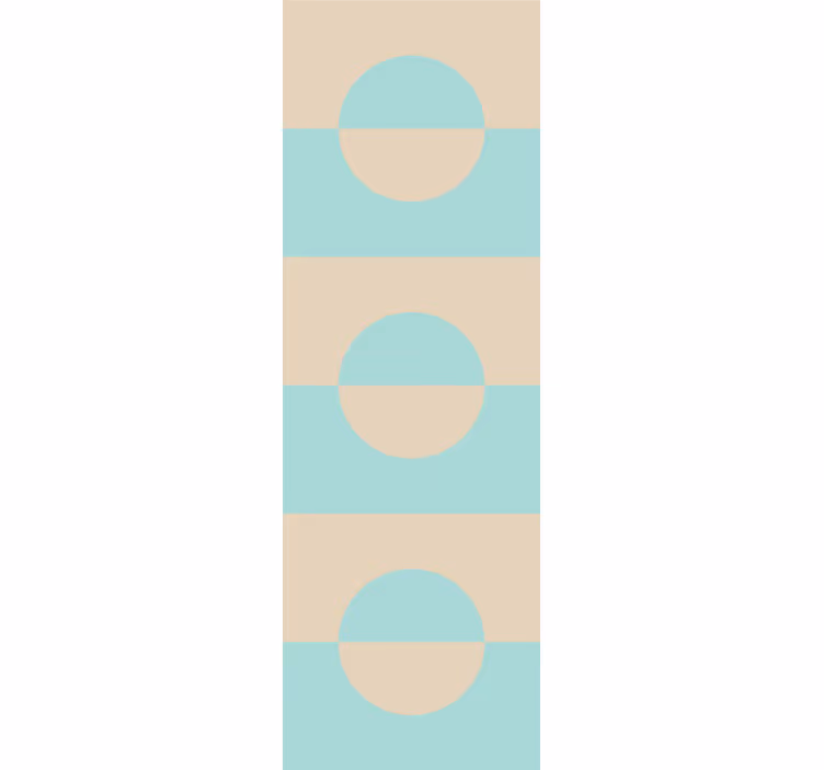 Striped Circle Pattern wallpaper geometric - TenStickers