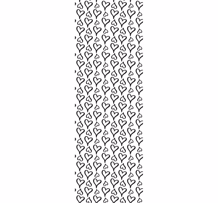 Heart Motif Repeat goemetric wallpaper - TenStickers