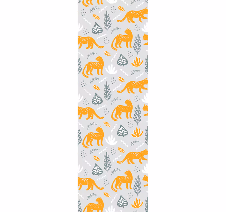 Feline Motif Decor cats wallpaper - TenStickers