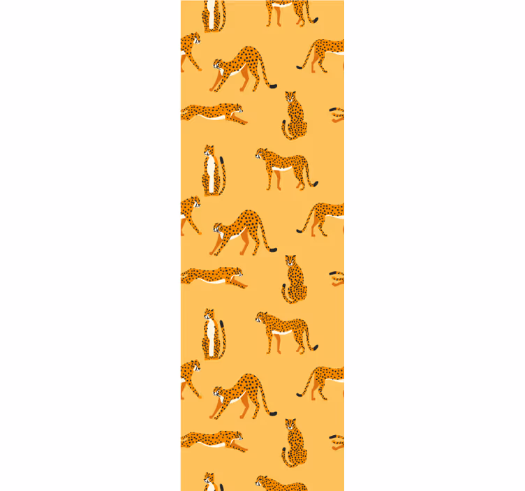 Playful Leopards animals wallpaper - TenStickers