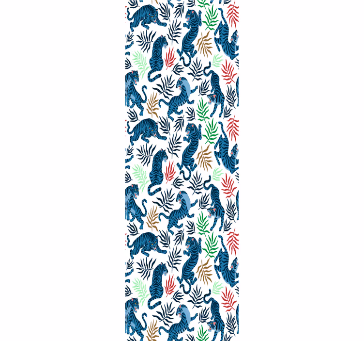 Colorful and dangerous leopards Wallpaper - TenStickers