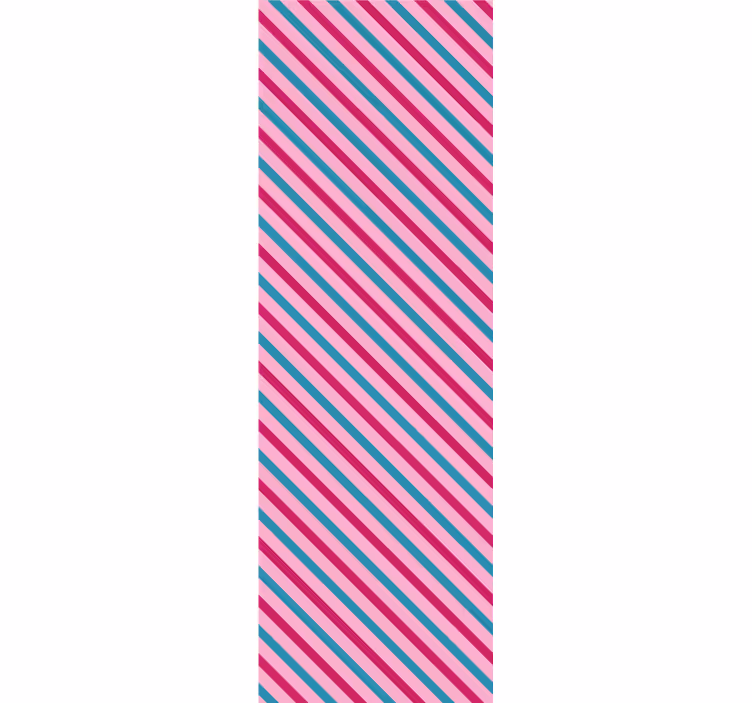 Striped Diagonal wallpaper horizontal stripes - TenStickers