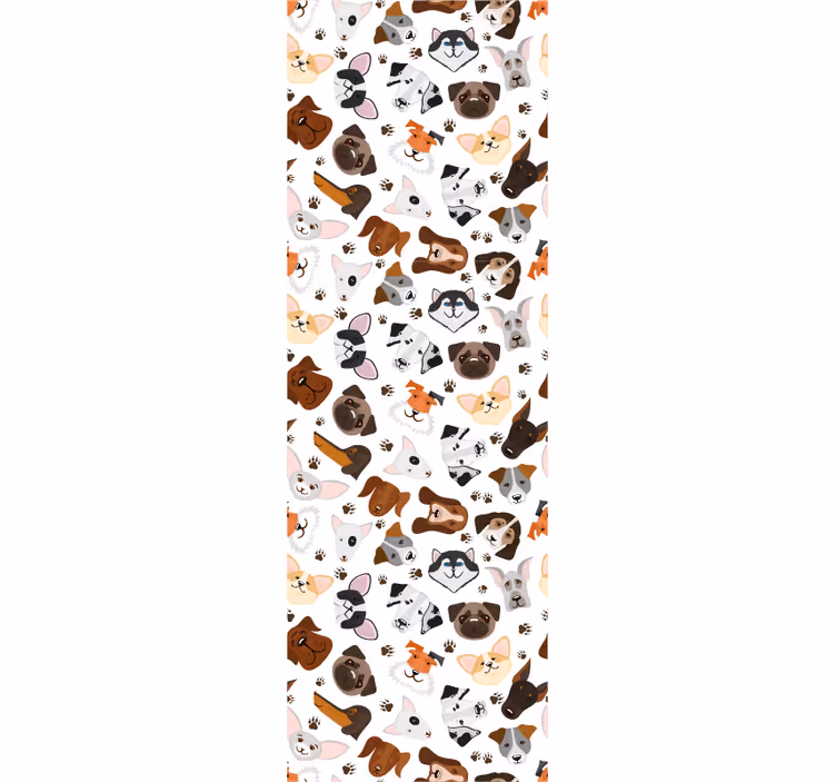 Canine Collection cute dog wallpaper - TenStickers