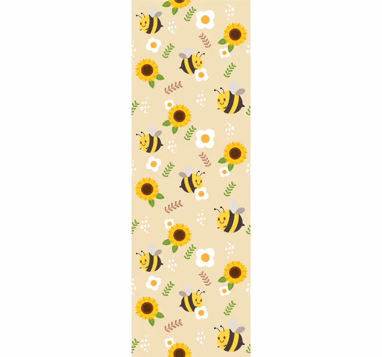 Vintage sunflowers with style Flowery Wallpaper - TenStickers