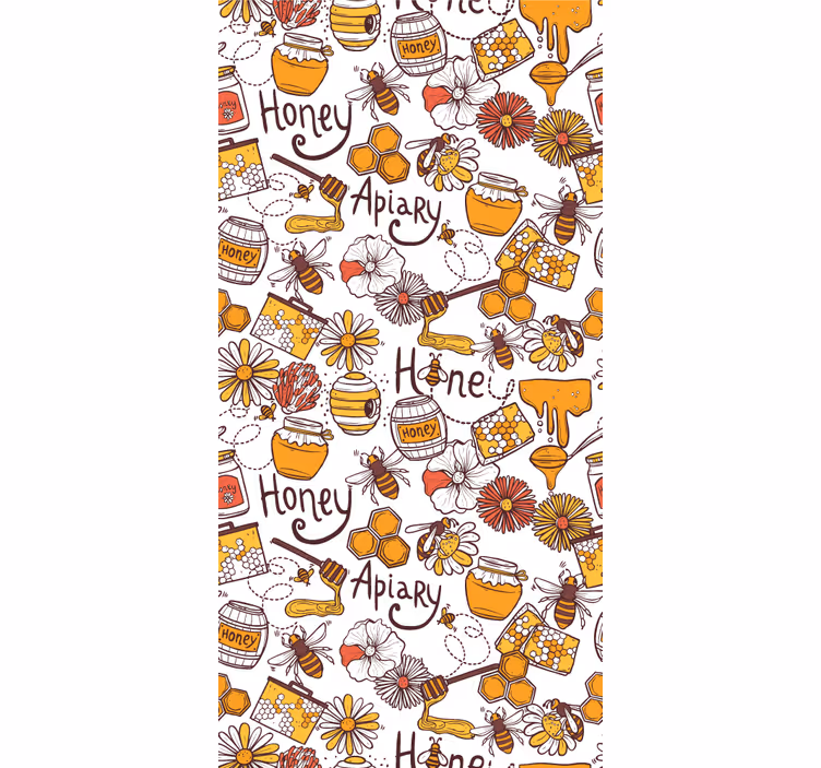 Beehive delight wallpaper teenage bedroom - TenStickers