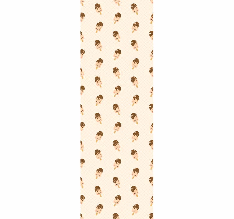 Adorable Ice Cream Cones nursery room wallpaper - TenStickers