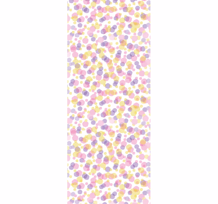 Multicolor Polka polka dots wallpaper - TenStickers