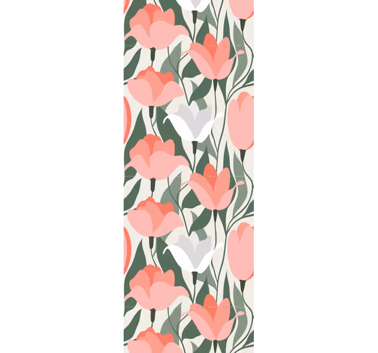 A lot of different flowers wallpaper - TenStickers