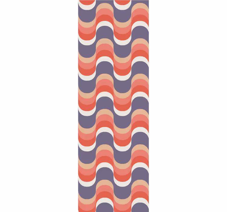 Rhythmic Wave Pattern polka dots wallpaper - TenStickers