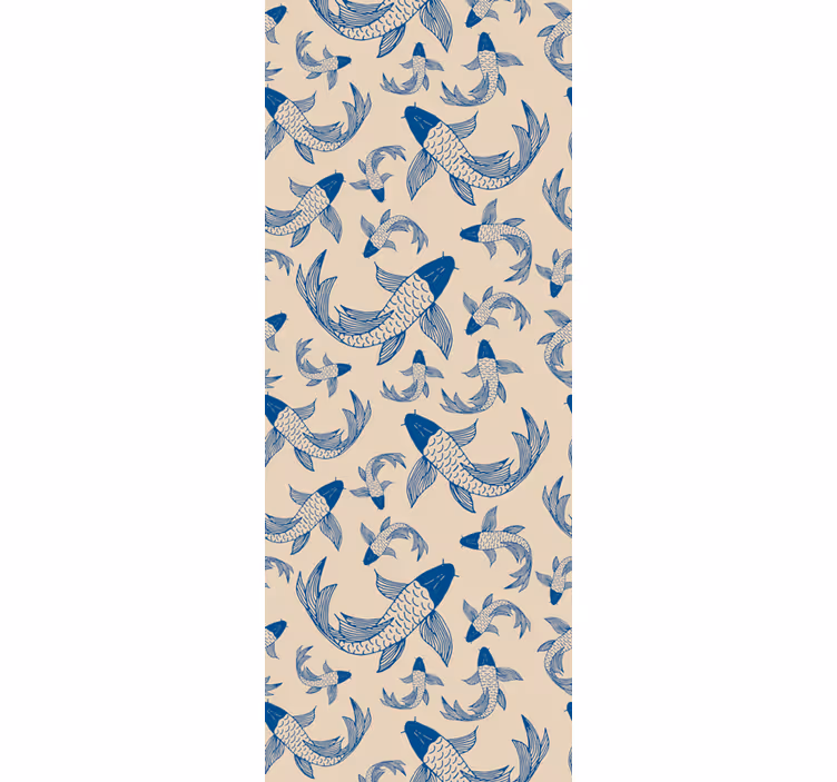 Koi Fish Pattern animals wallpaper - TenStickers