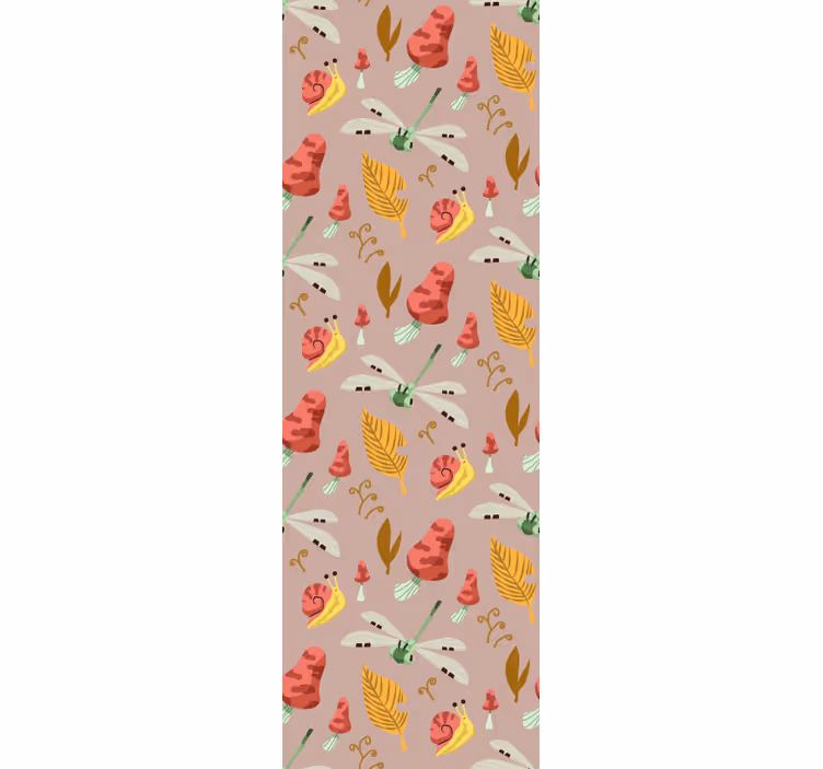 Fanciful Nature Motifs art wallpaper - TenStickers
