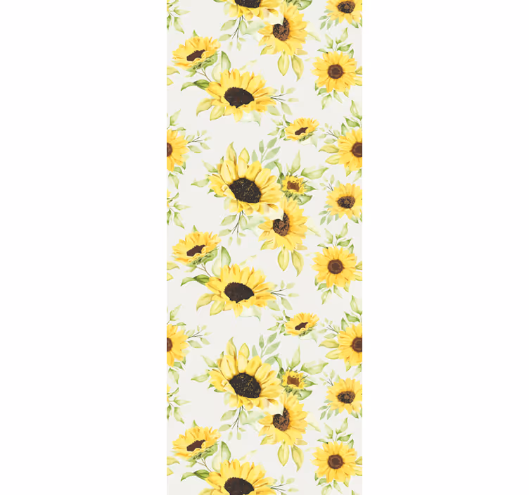 Beautiful watercolor sunflower wallpaper  wallpaper - TenStickers