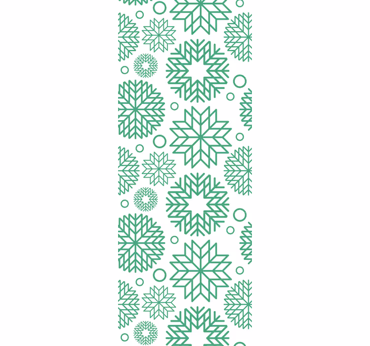 Geometric Blossoms wallpaper geometric - TenStickers