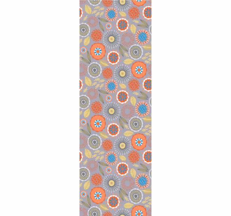 Floral Burst flowers wallpaper - TenStickers