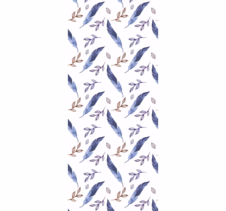 Floral Diagonal Pattern flowers wallpaper - TenStickers