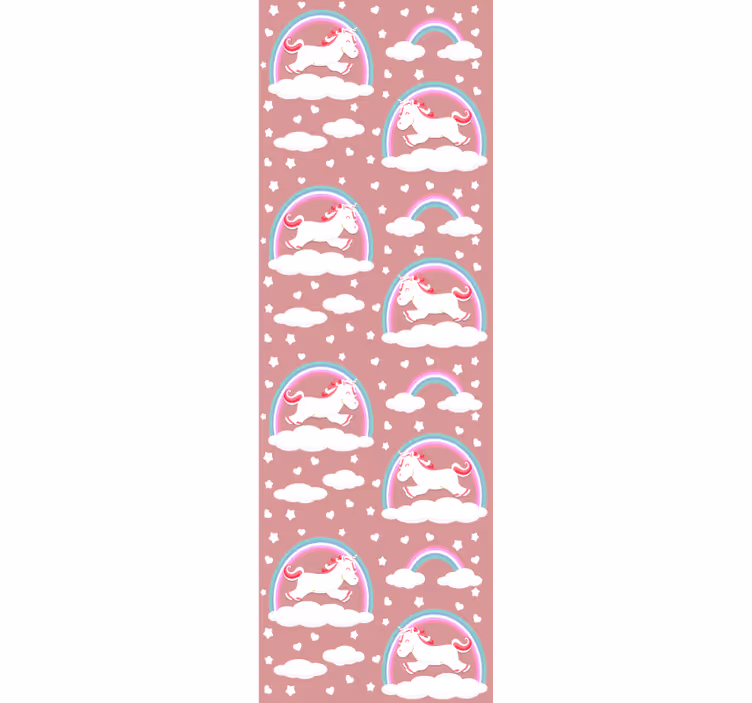 Unicorn Dreamscapes nursery room wallpaper - TenStickers