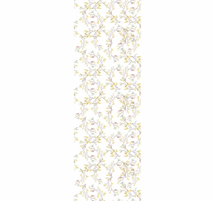 Botanical Branch Motif floral wallpaper - TenStickers
