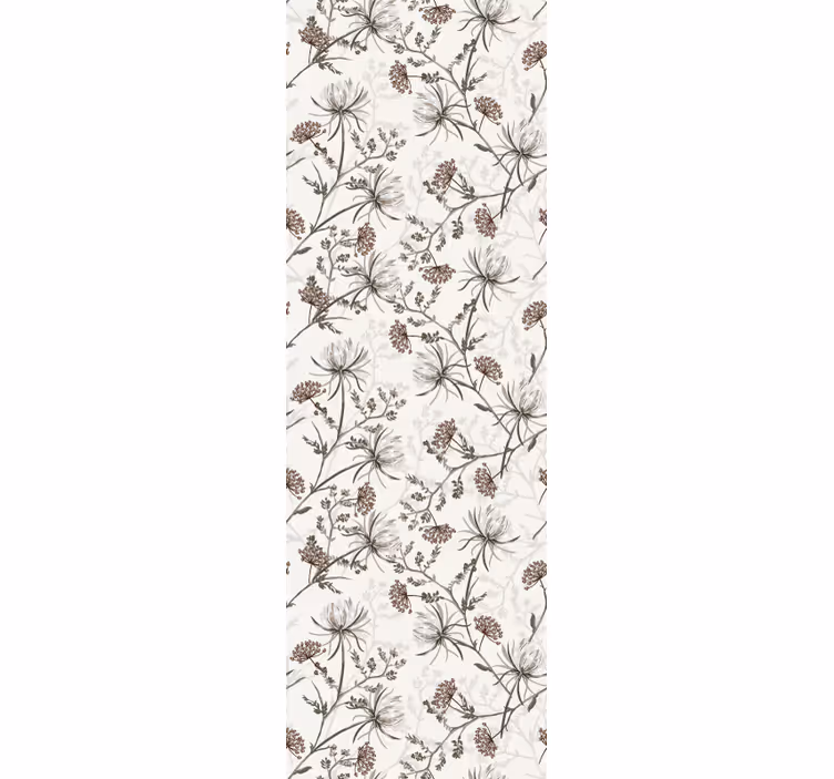 Botanical Prints flowers wallpaper - TenStickers