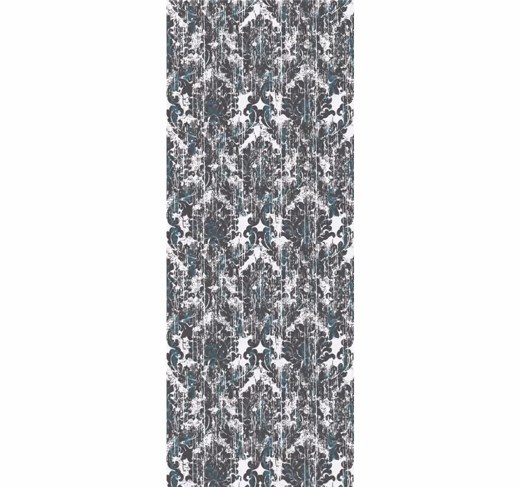 Distressed Damask tile effect wallpaper - TenStickers