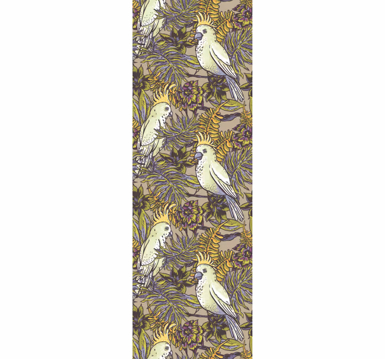 Tropical Bird Patterns animals wallpaper - TenStickers