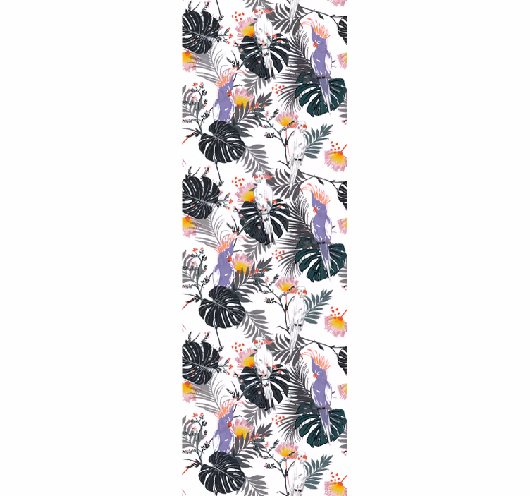 Tropical Bird Flora nature wallpaper - TenStickers