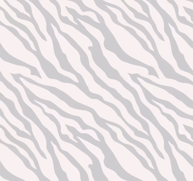 Light gray zebra pattern Living Room Wallpaper - TenStickers