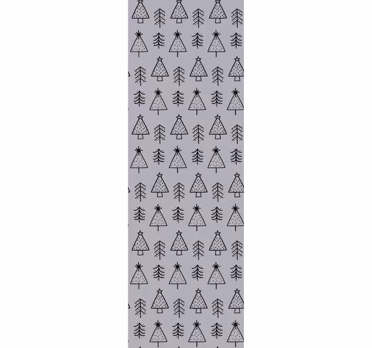 Pine Pattern Decor holiday christmas wallpaper - TenStickers