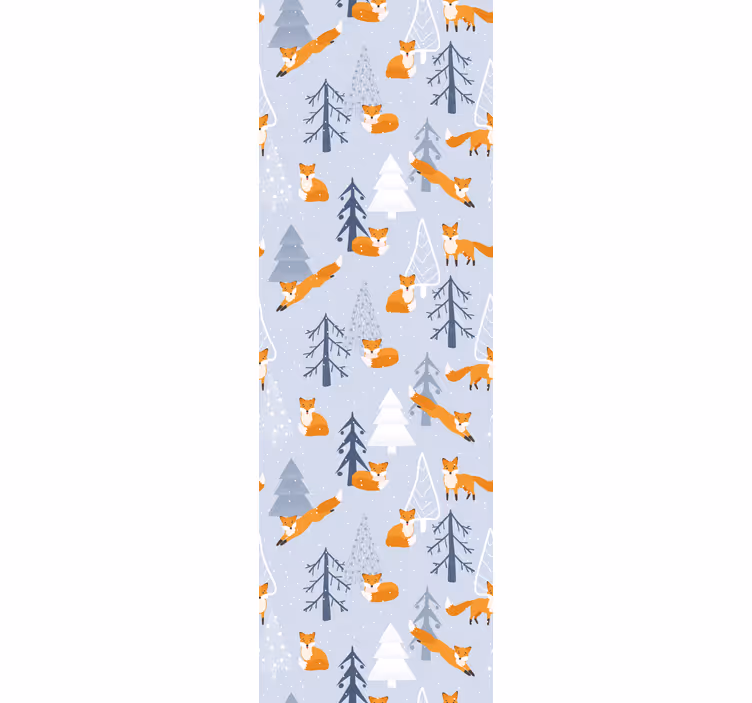 Forest Fox Scene animals wallpaper - TenStickers