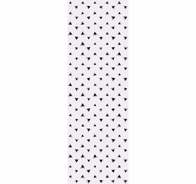 Black and white motif wallpaper geometric - TenStickers