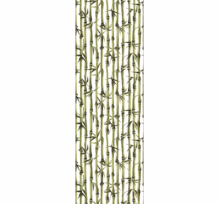 Bamboo pattern branches tree wallpaper - TenStickers