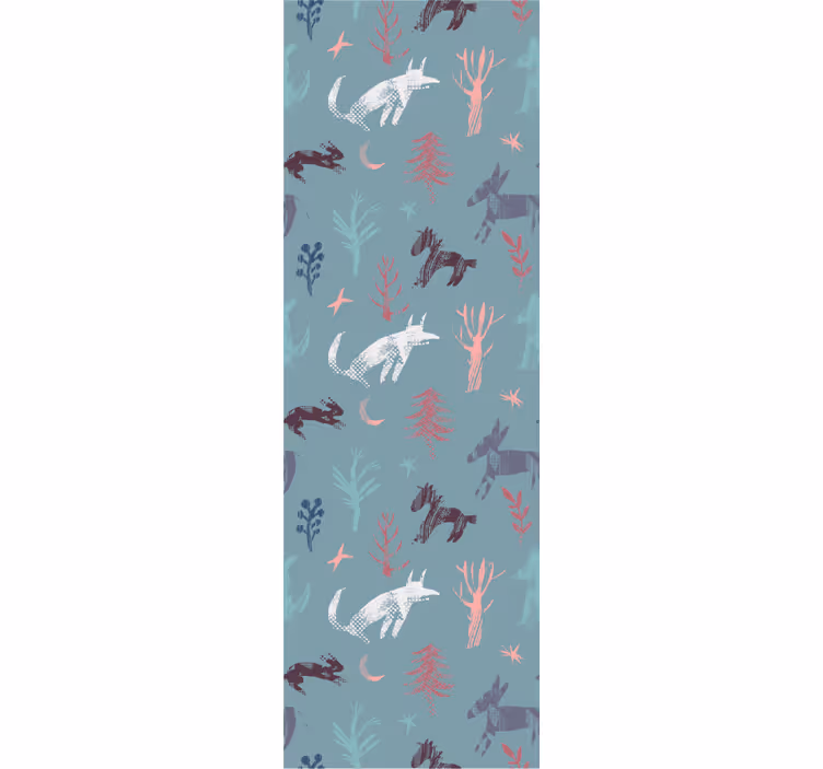 Woodland Creature Motif animals wallpaper - TenStickers