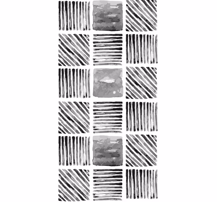 Abstract Geometric Blocks wallpaper geometric - TenStickers