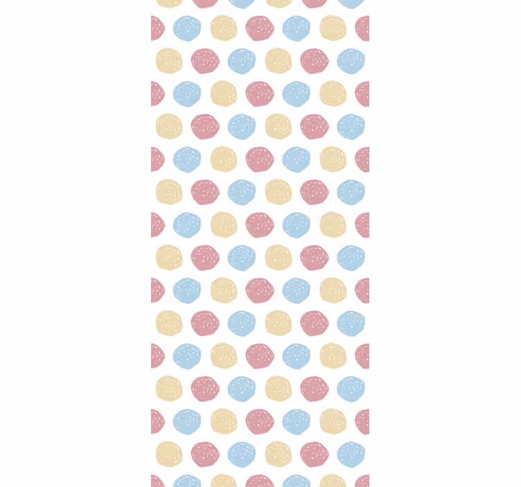 Polka Dotted Motif polka dots wallpaper - TenStickers
